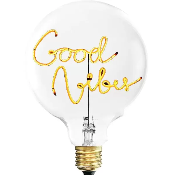 ELEMENTS LIGHTING Ampoules Message^Ampoule Good Vibes Ambre / H 17 Cm