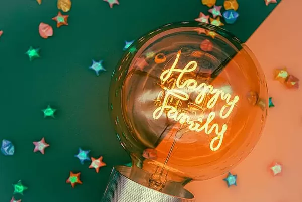 ELEMENTS LIGHTING Ampoules Message^Ampoule Happy Family / H 17 Cm