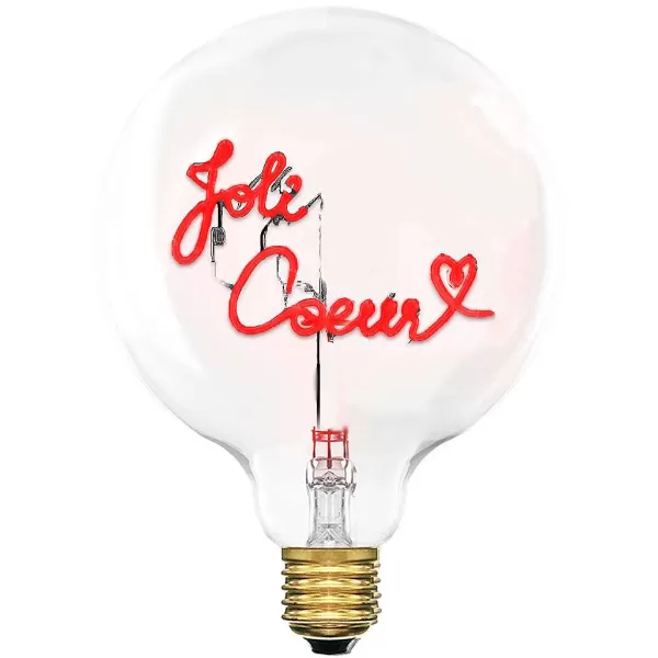 ELEMENTS LIGHTING Ampoules Message^Ampoule Joli Coeur / H 17 Cm