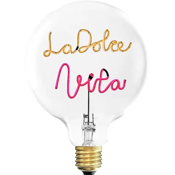 ELEMENTS LIGHTING Ampoules Message^Ampoule La Dolce Vita / H 17 Cm