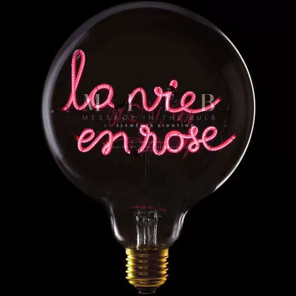 ELEMENTS LIGHTING Ampoules Message^Ampoule La Vie En Rose / H 17 Cm