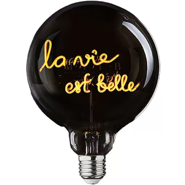ELEMENTS LIGHTING Ampoules Message^Ampoule La Vie Est Belle Pour Socle Portable / H 17 Cm