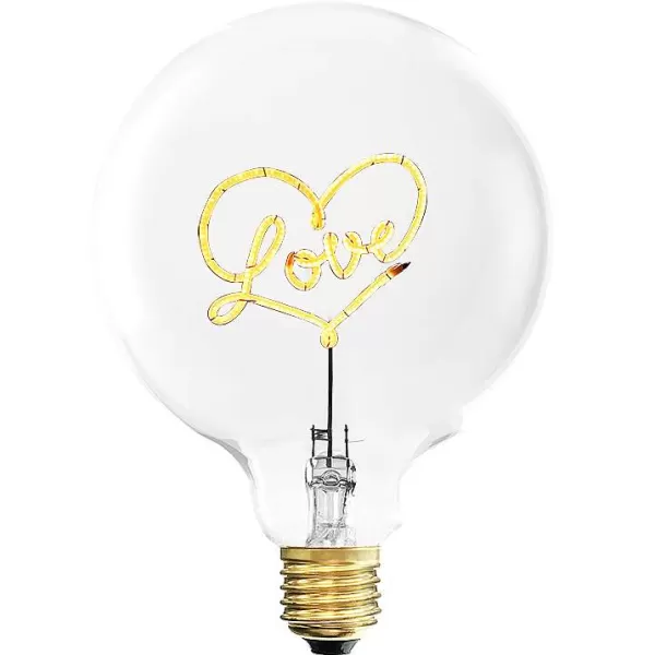 ELEMENTS LIGHTING Ampoules Message^Ampoule Love Ambre / H 17 Cm