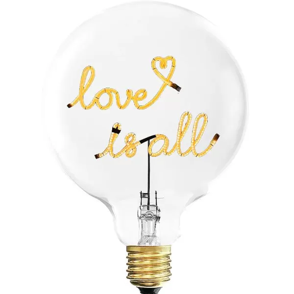 ELEMENTS LIGHTING Ampoules Message^Ampoule Love Is All / H 17 Cm