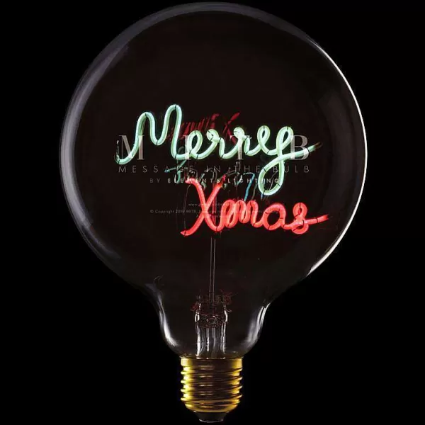 ELEMENTS LIGHTING Ampoules Message^Ampoule Merry Xmas / H 17 Cm