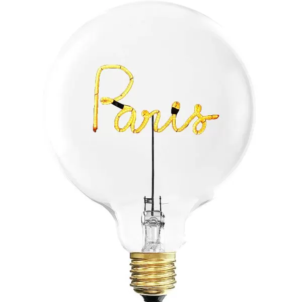 ELEMENTS LIGHTING Ampoules Message^Ampoule Paris / H 17 Cm