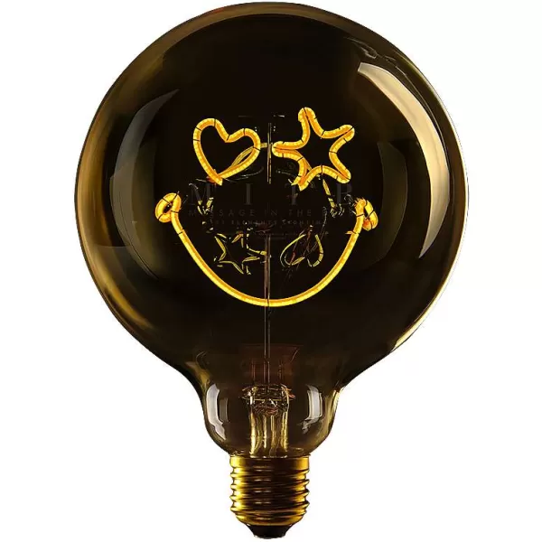 ELEMENTS LIGHTING Ampoules Message^Ampoule Smiley Heart & Star Eyes / H 17 Cm