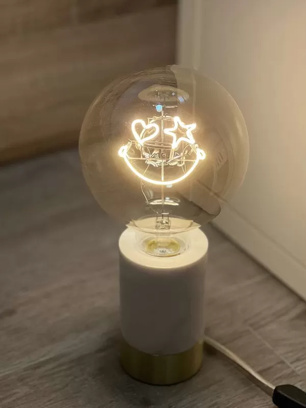 ELEMENTS LIGHTING Ampoules Message^Ampoule Smiley Heart & Star Eyes / H 17 Cm
