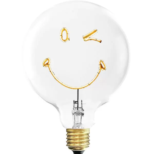 ELEMENTS LIGHTING Ampoules Message^Ampoule Smiley Kindness / H 17 Cm