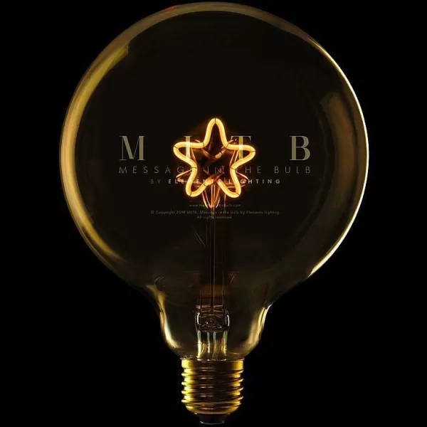 ELEMENTS LIGHTING Ampoules Message^Ampoule Star / H 17 Cm