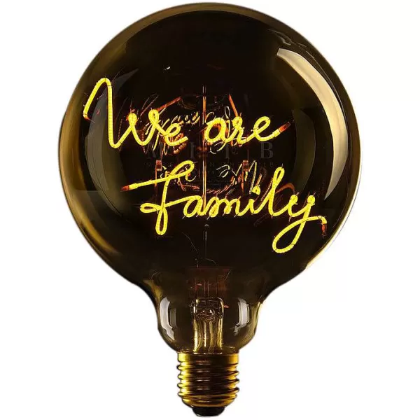 ELEMENTS LIGHTING Ampoules Message^Ampoule We Are Family / H 17 Cm