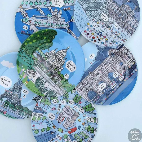 PETIT JOUR Vaisselle Enfant^Assiette Dessert Paris - Notre Dame