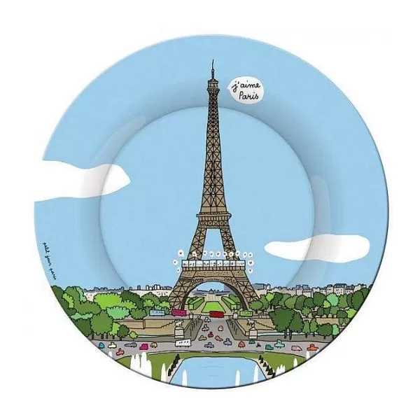 PETIT JOUR Vaisselle Enfant^Assiette Dessert Paris - Tour Eiffel