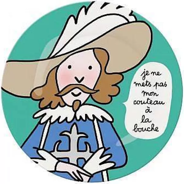 PETIT JOUR Vaisselle Enfant^Assiette Dessert Prince - Couteau