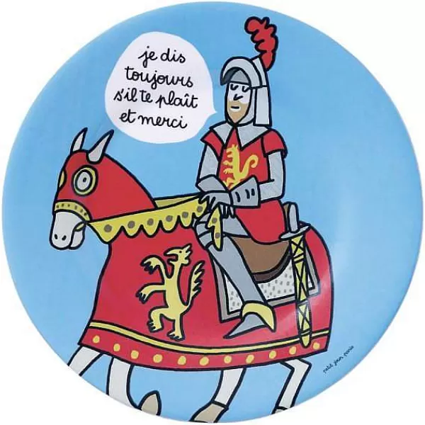 PETIT JOUR Vaisselle Enfant^Assiette Dessert Prince - Merci