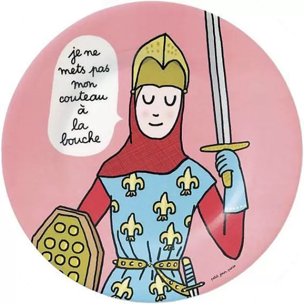 PETIT JOUR Vaisselle Enfant^Assiette Dessert Princesse - Couteau