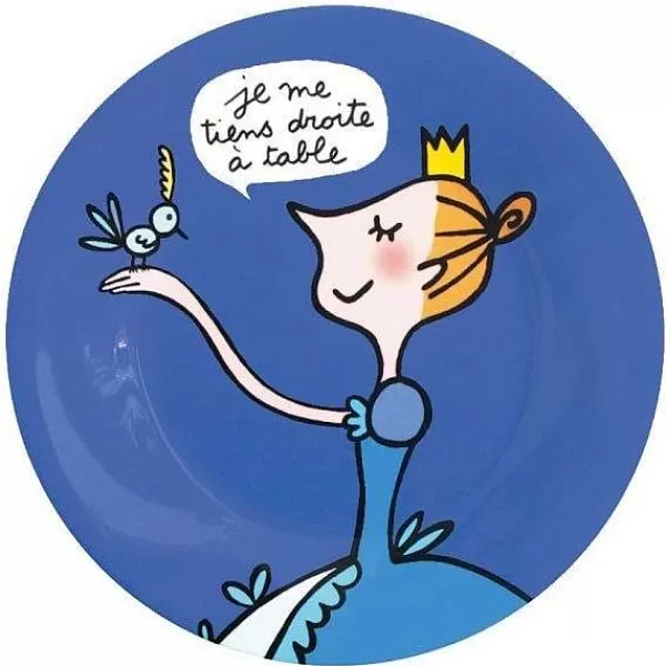 PETIT JOUR Vaisselle Enfant^Assiette Dessert Princesse - Droite