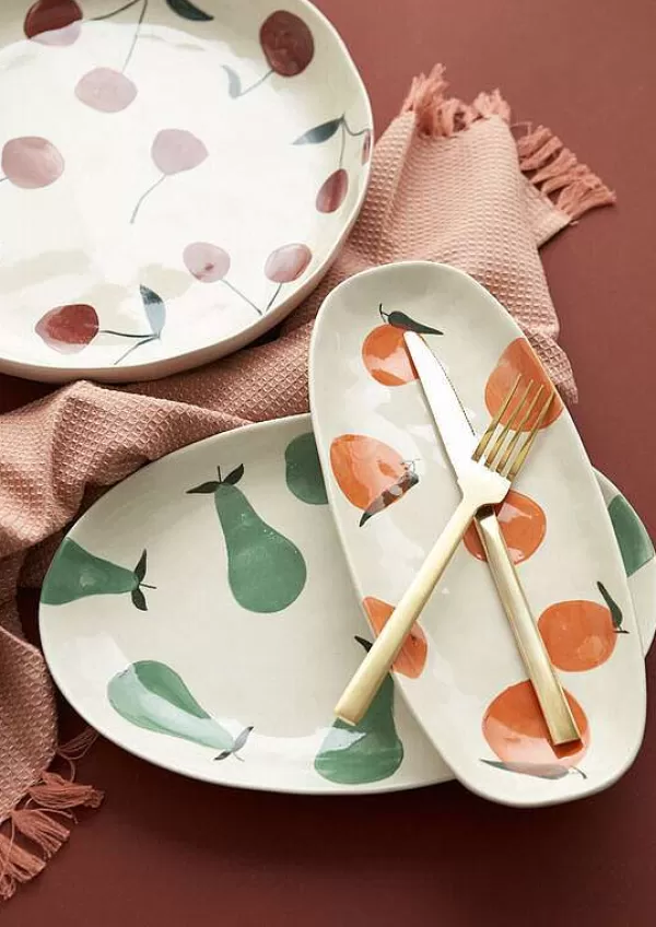 COZY LIVING Assiettes & Plats^Assiette Longue Motif Oranges