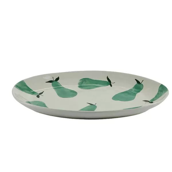 COZY LIVING Assiettes & Plats^Assiette Ovale Motif Poires