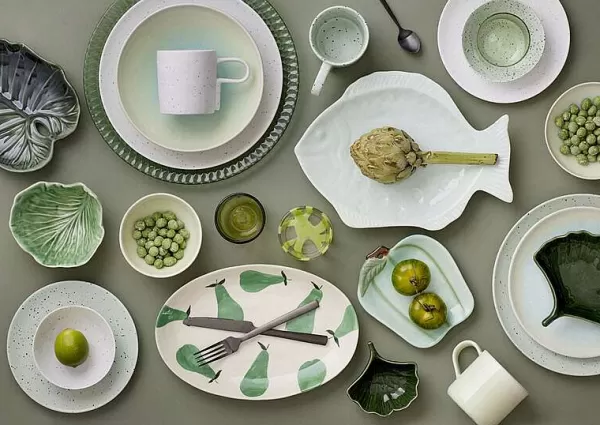 COZY LIVING Assiettes & Plats^Assiette Ovale Motif Poires