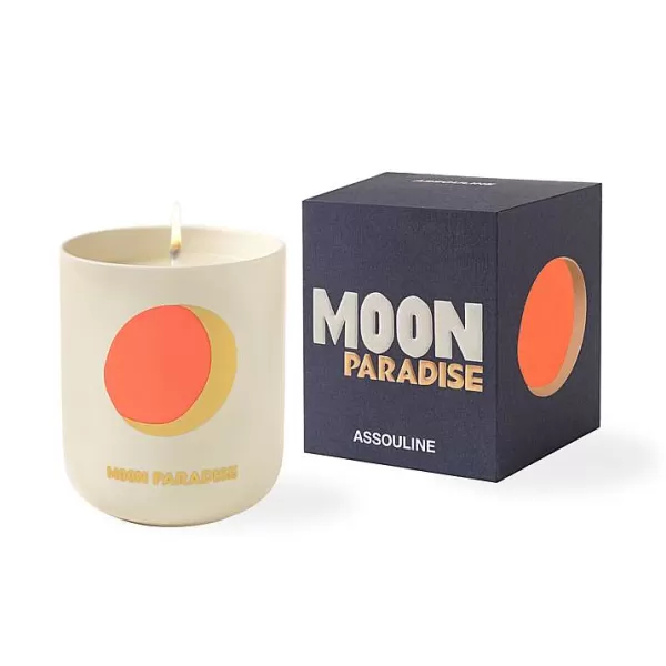 ASSOULINE Livres Déco^ Bougie Travel From Home - Moon Paradise