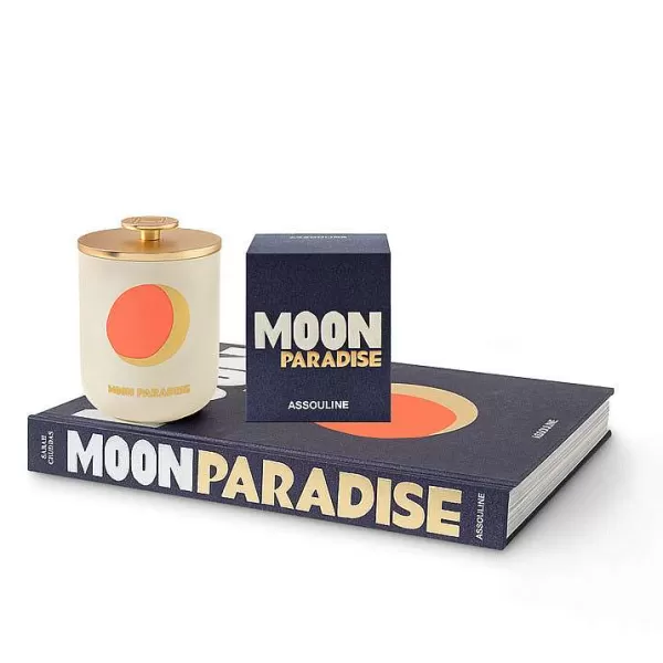 ASSOULINE Livres Déco^ Bougie Travel From Home - Moon Paradise