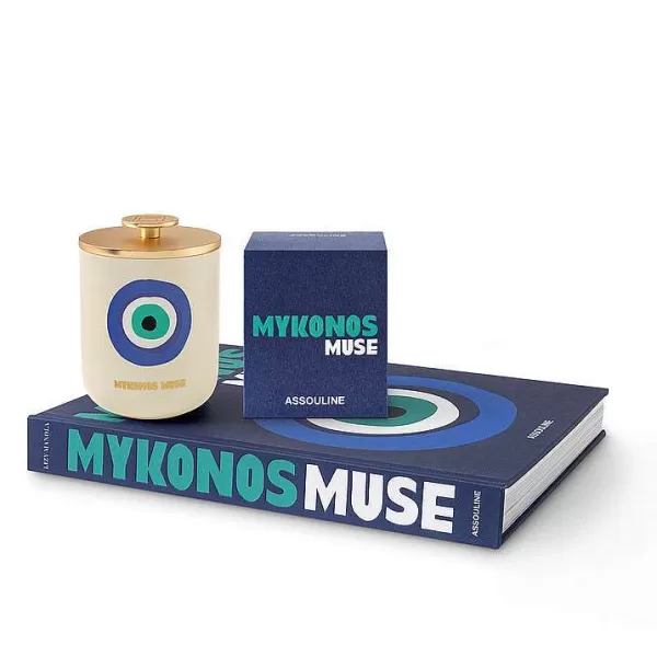 ASSOULINE Livres Déco^ Bougie Travel From Home - Mykonos Muse