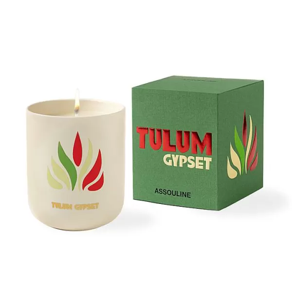 ASSOULINE Livres Déco^ Bougie Travel From Home - Tulum Gypset