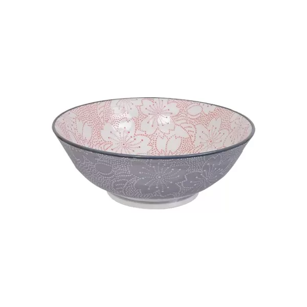 CNB TOKYO DESIGN Saladiers, Bols & Coupelles^Bol Ramen - Sakura Rouge & Gris 19.7 Cm