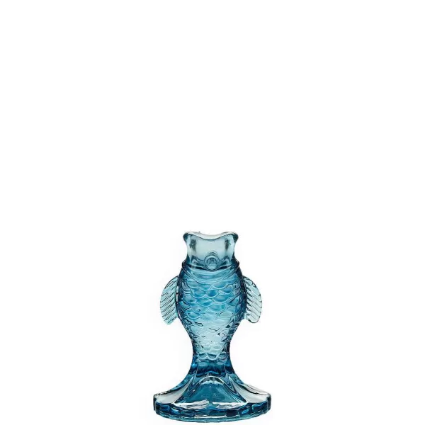 COZY LIVING Vases / Petits Objects Déco^Bougeoir Fish - Bleu