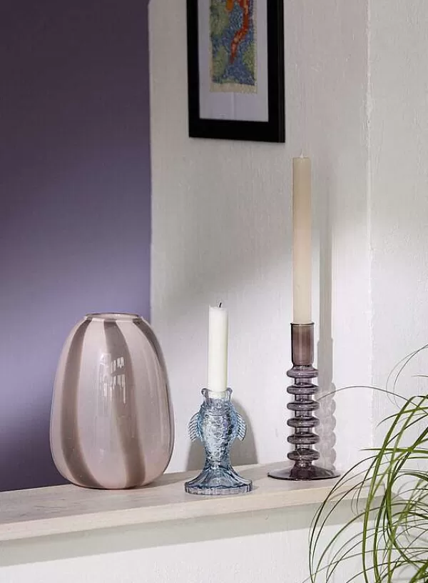 COZY LIVING Vases / Petits Objects Déco^Bougeoir Fish - Bleu