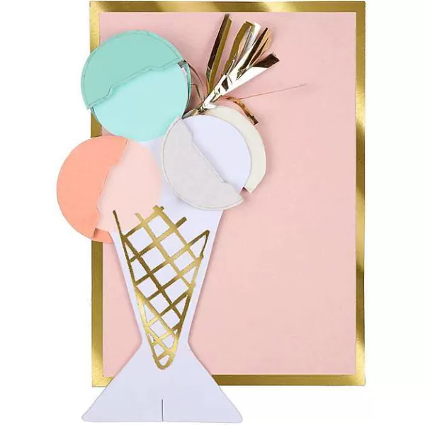 MERI MERI F Tes & Anniversaires^Carte Creme Glacee Happy Birthday