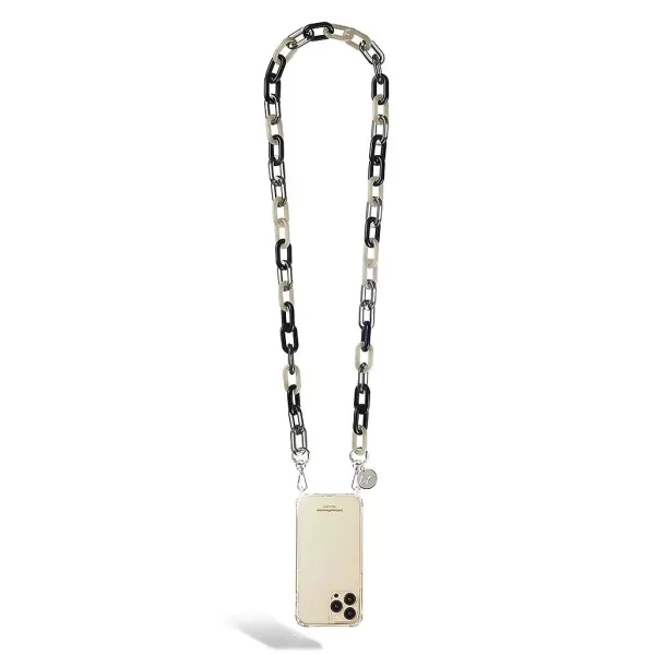 LA COQUE FRANÇAISE Chaînes De Téléphone^Cha Ne De Téléphone Bijou - C Line Noir