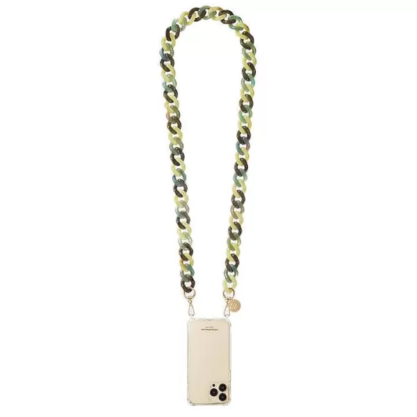 LA COQUE FRANÇAISE Chaînes De Téléphone^Cha Ne De Téléphone Bijou - Gia Vert Et Jaune