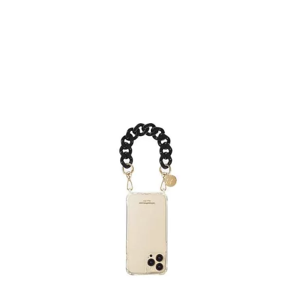 LA COQUE FRANÇAISE Chaînes De Téléphone^Cha Ne De Téléphone Bijou - Gianna Noir