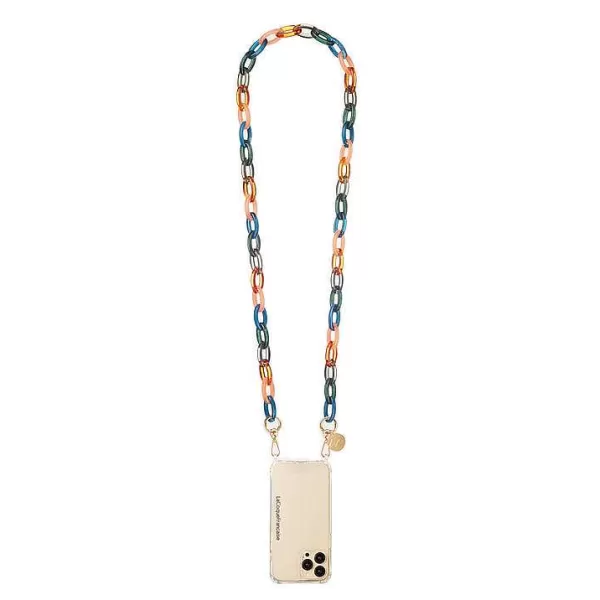 LA COQUE FRANÇAISE Chaînes De Téléphone^Cha Ne De Téléphone Bijou - Rita Orange Et Bleu