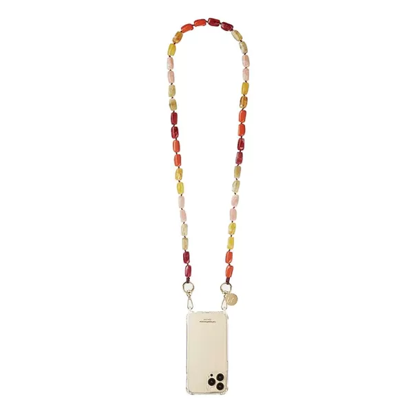 LA COQUE FRANÇAISE Chaînes De Téléphone^Cha Ne De Téléphone Bijou - Talia Beige & Orange