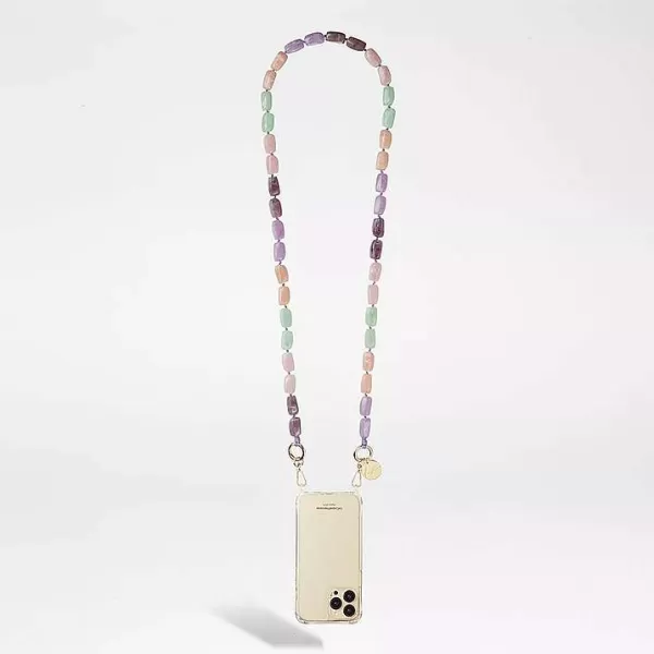 LA COQUE FRANÇAISE Chaînes De Téléphone^Cha Ne De Téléphone Bijou - Talia Violet & Rose