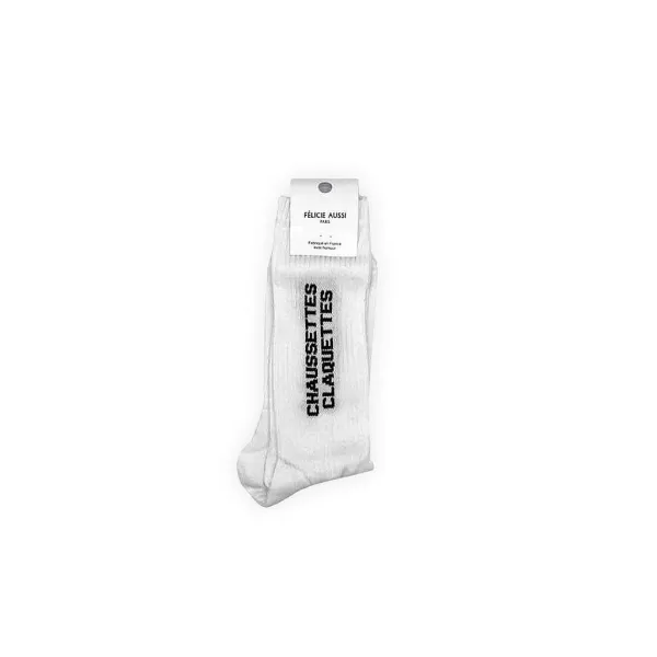 FÉLICIE AUSSI Homewear (Chaussettes, Chaussons...)^Chaussettes - Claquettes 36/40 Blanc