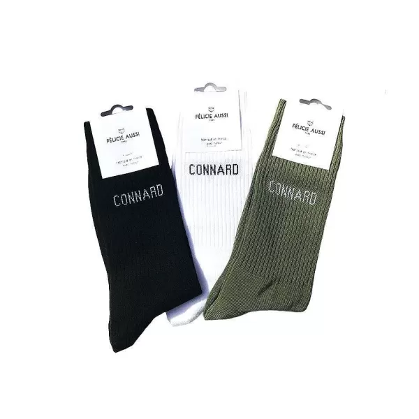 FÉLICIE AUSSI Homewear (Chaussettes, Chaussons...)^Chaussettes - Connard 40/45 Blanc