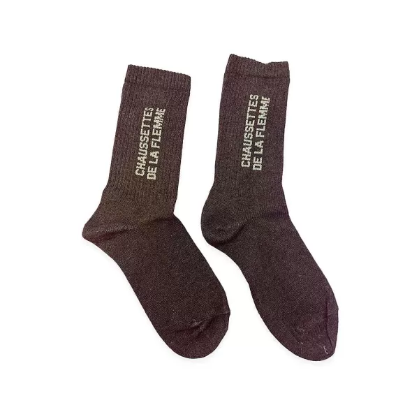 FÉLICIE AUSSI Homewear (Chaussettes, Chaussons...)^Chaussettes - Flemme 36/40 Gris Anthracite
