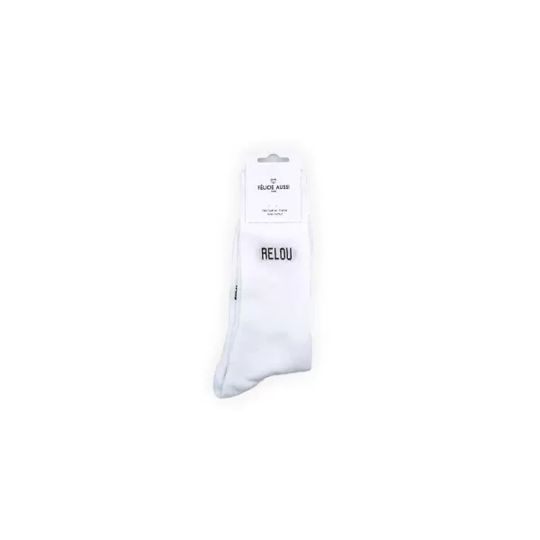 FÉLICIE AUSSI Homewear (Chaussettes, Chaussons...)^Chaussettes - Relou 40/45 Blanc
