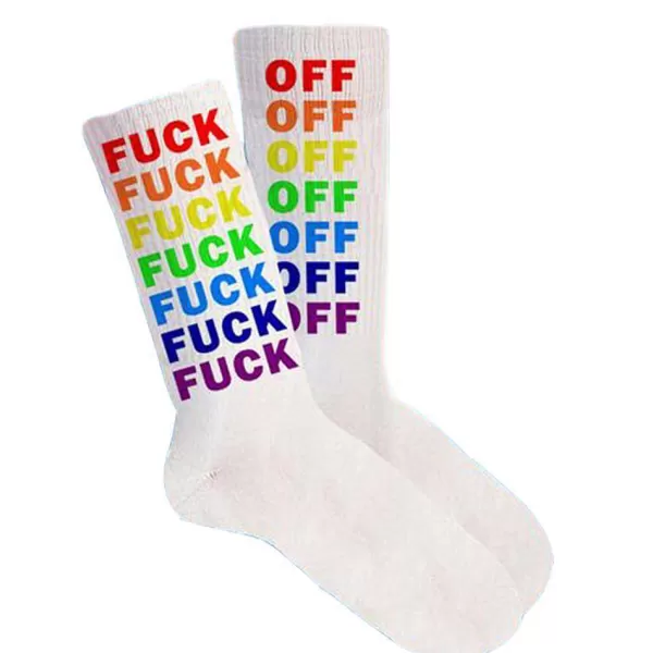 FISURA Homewear (Chaussettes, Chaussons...)^Chaussettes Homme - Fuck Off Multicolore