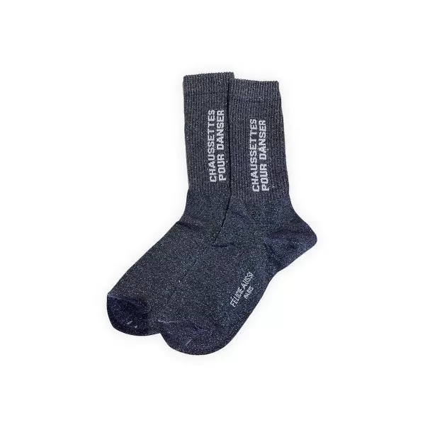 FÉLICIE AUSSI Homewear (Chaussettes, Chaussons...)^Chaussettes Paillettes - Danser 36/40 Anthracite