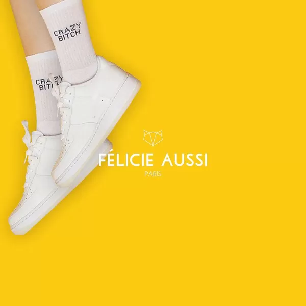 FÉLICIE AUSSI Homewear (Chaussettes, Chaussons...)^Chaussettes Paillettes - Morue 36/40 Moutarde