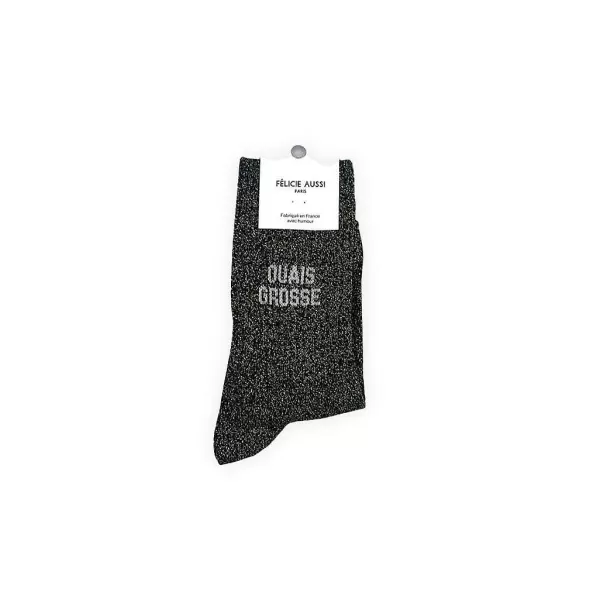 FÉLICIE AUSSI Homewear (Chaussettes, Chaussons...)^Chaussettes Paillettes - Ouais Grosse 36/40 Noir