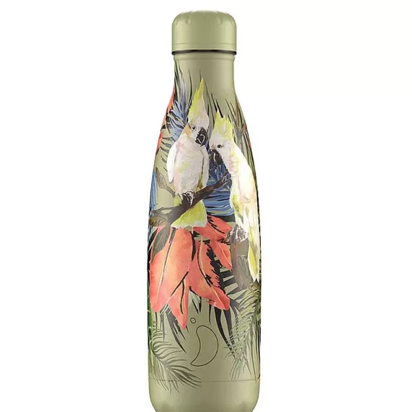 CHILLY S Bouteilles, Carafes^Chilly'S Bouteille Isotherme 500 Ml - Tropical Cacatua