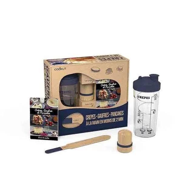 COOKUT Ustensiles De Cuisine^ Coffret Shaker Cr Pes, Pancakes Et Gaufres