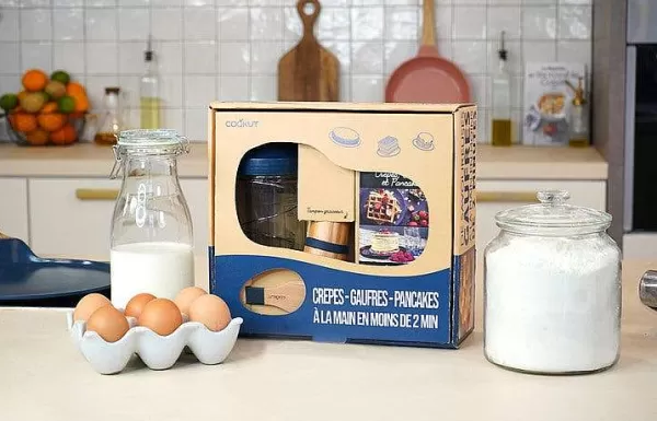 COOKUT Ustensiles De Cuisine^ Coffret Shaker Cr Pes, Pancakes Et Gaufres