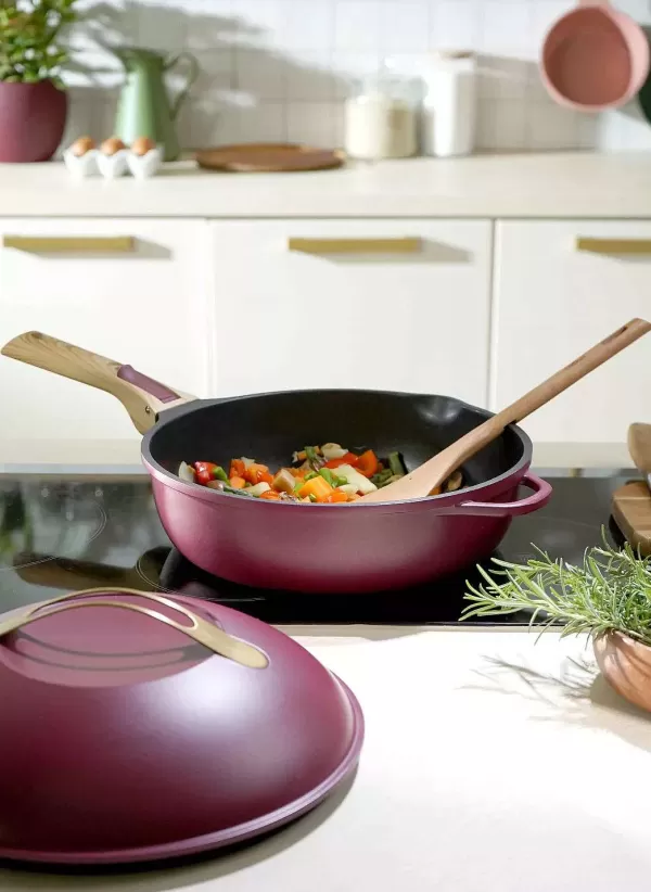 COOKUT Ustensiles De Cuisine^ Po Le La Fabuleuse 28 Cm - Rubis